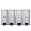 Recycling Double Kitchen Bin Wooden Trash Can Stainless Steel Kitchen Can