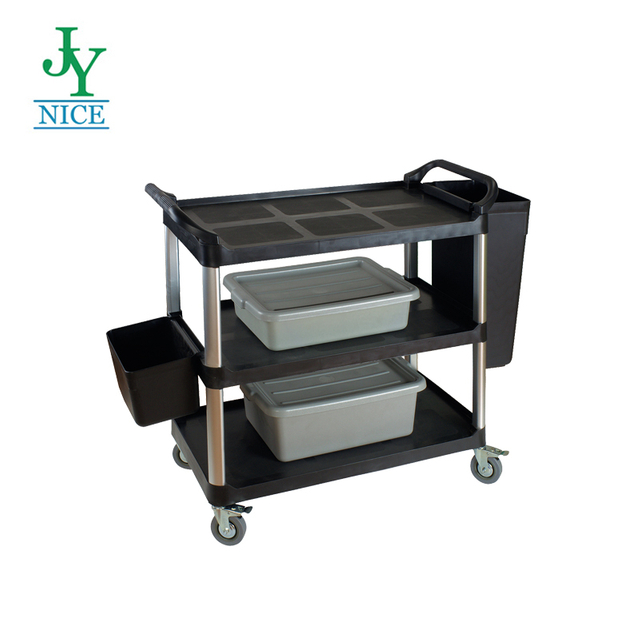 Commercial utility cart restaurant wine trolley mobile food delivery service cart