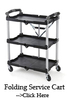 Wholesale 3 Tiers Plastic Restaurant Servicing Cart Food Servicing folding Trolley Cart for Hotel