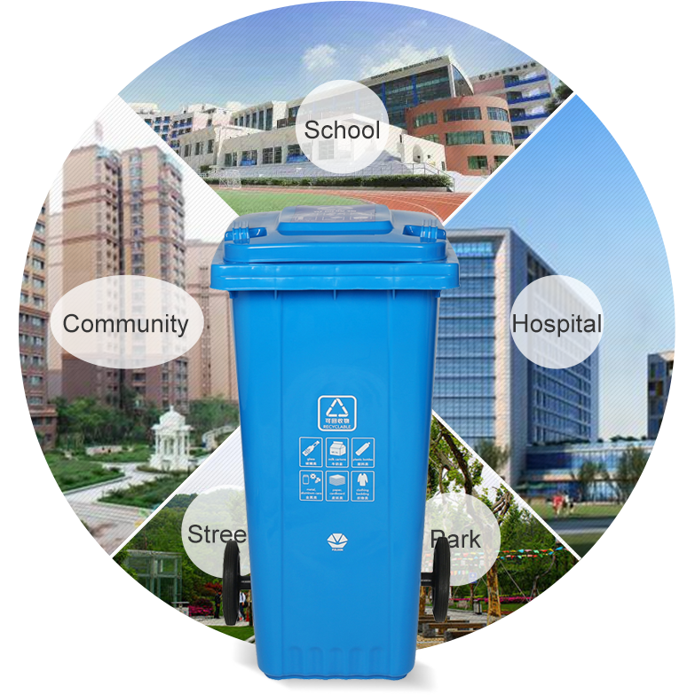 plastic trash cans