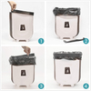 Collapsible Mini white bathroom trash can for Cabinet/Car/Bedroom/Bathroom Waste Bin Plastic 2.4 Gallon White bathroom trash bin