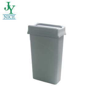 Factory Made Green Garbage Bin Slim Kitchen Waste Bin Plastic 90l City Trash Can