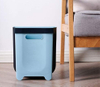 Green Waste Bin Blue Color Garden Waste Bin Collection Trash Can Rubbish Bin
