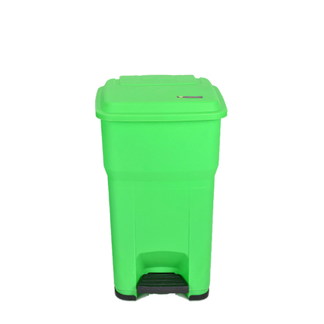 Kitchen Hotel Lobby Stream Line Plastic Waste Bin Outdoor Indoor PP Plastic Sanitary Trash Can Foot Pedal Waste Bucket