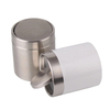 2021 New Design Mini Stainless Steel Waste Bin with Swinging Lid for Car Tabletop Desktop Trash Bin