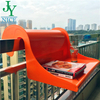 Hot Sale Plastic Coffee Table Patio Balcony Porch Railing Hanging Serving Table Outdoor Garden Railing Desk
