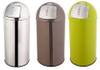 25L/27L/35L/50L/70L Stainless Steel PUSH Lid Commercial Office Bank Trash Can Hotel Lobby Restaurant Metal Waste / Garbage Bin