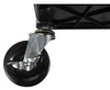 Two-three shelf stainless steel rolling room service cart General craftsman service cart