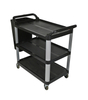 JY-UC02S Hotel Restaurant Service Cart Plastic Food Trolley Utility Cart Kitchenware Collection Trolley