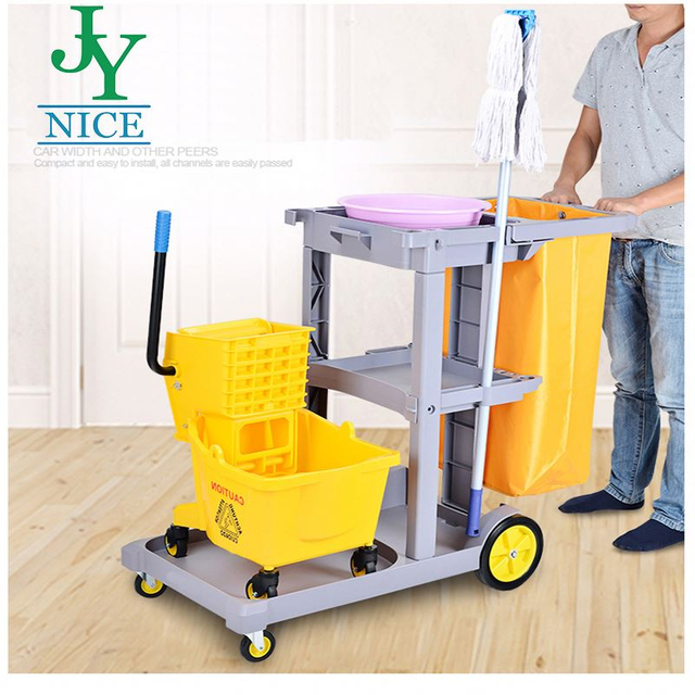 MultiPurpose Shopping Mall Supermarket Cleaning Plastic Trolley