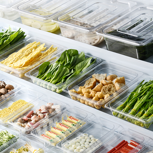 Leakproof Microwavable Food Container Set Commercial Food Container Compartment