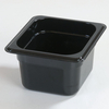 New Black Food Container Plastic 5500ml Each 2500ml 1/1, 1/2, 1/3, 1/4, 1/6, 1/9 Qt Pack Of 6 Sets