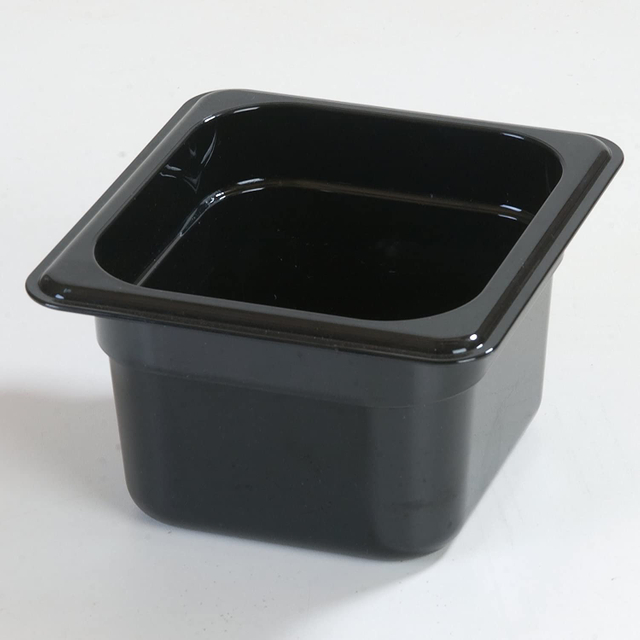 New Black Food Container Plastic 5500ml Each 2500ml 1/1, 1/2, 1/3, 1/4, 1/6, 1/9 Qt Pack Of 6 Sets
