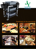 Hospitality Industry plate collect cleaning trolley canteen Kitchen Mobile Collecting dish service cart