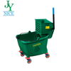 Plastic 360 Spin Mop Bucket With Iron Wringer on Wheels Cheap Floor Cleaning Water Mop And Bucket