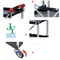 plastic 3 Tier Restaurant Kitchen Plastic Service Folding Food Trolleys carts