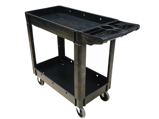 Four Wheels 50kg Transportation Plastic Tool Luggage Trolley Hand Carts