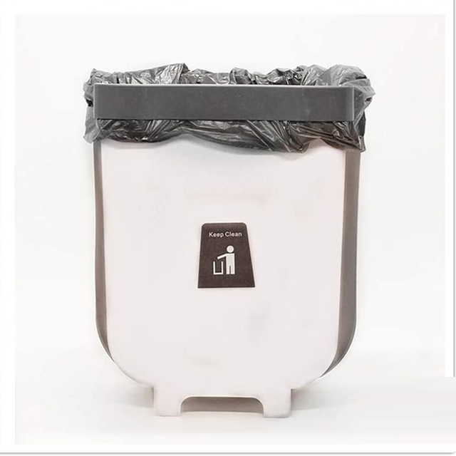 New Wall Mounted Folding Waste Bin Garden Waste Removal Bin