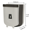 Hanging Kitchen Trash Can for Cabinet Door Creative Wall Mounted Folding Waste Bin - Easy To Use