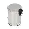 Round Bathroom Trash Can with Lid Soft Close And Removable Inner Wastebasket, Black trash can bathroom Office lidded bathroom trash can