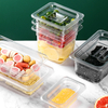 Home Holder Kitchen Organizer PC Clear Food Box Container Set Easy Stacked Pans Set