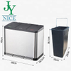 2021 New Arrival Large Capacity Bin 3 Bucket Pedal Can Sorting Garbage Trash Bin