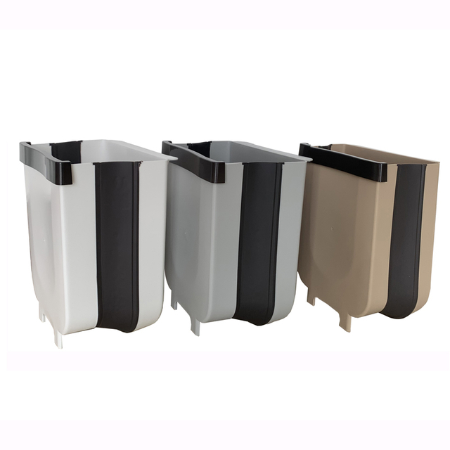 Small Custom Made Trash Cans for Kitchen Dinning Room Drawer Wall Waste Bin Bedroom Car 2.4 Gallon