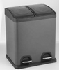 2021 New Design Kitchen Garbage with Stackable Pedal Double Design Compact Dustbin for Office Stainless Steel Waste Bin