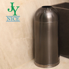 Good Quality Industrial Park Stainless Steel Trash Can Outdoor Passage 50L 65L Round Metal Rubbish Barrel