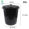 Factory Made 55L 73L Outdoor Heat Resisting Dustbin with Cover Multi-function PP Plastic Hospital Medical Waste Bin