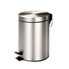 Bathroom Trash Can with Pedal Bamboo Wooden Lid New Design Steel with Removable Inner Waste Bin
