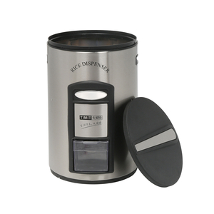 Japanese SS 25 Pounds Kitchen Rice Storage Dispenser Container 25 Lbs Rice Holder, Rice Box, Large Grain Dispenser