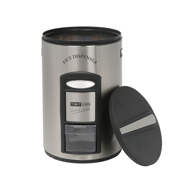 Japanese SS 25 Pounds Kitchen Rice Storage Dispenser Container 25 Lbs Rice Holder, Rice Box, Large Grain Dispenser