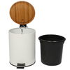 Industrial Style Design New American Kitchen Trash Bin Cans Silver