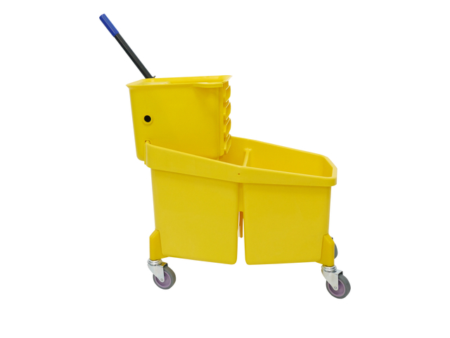  360 Spin Microfiber Plastic Flat Squeeze Rotating Twin Tub Mop Bucket