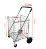 Aluminum folding hand travel luggage trolley cart with wheels, Folding Collapsible Storage Trolley Cart Shopping Crate