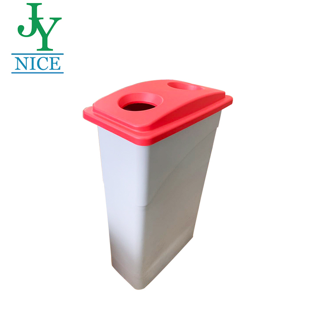 Slim Jim Plastic Bottle Paper Collection Bin Commercial Building 90L Large Public Recycling Classification Trash Can