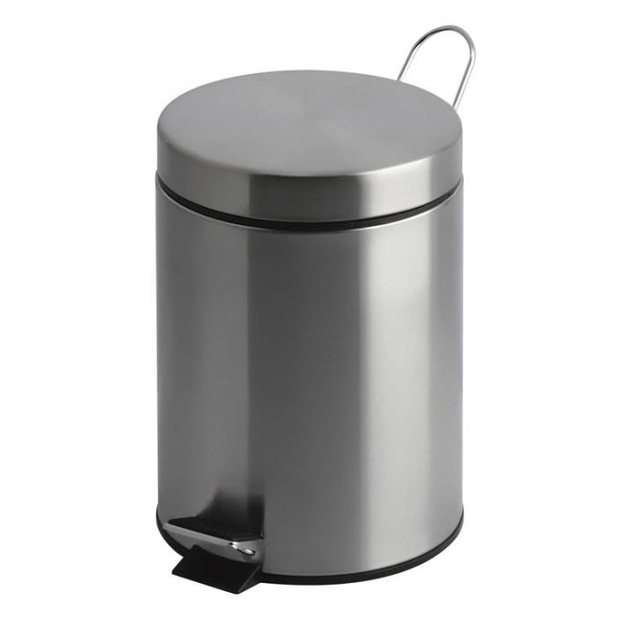 Trash Can with Foot Step Pedal Waste Bin Stainless Steel Waste Bin trash can for bathroom