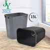 2021 New Design Mini Top-open Plastic Waste Bin for Apricot 8L 15L Recycle Kitchen Rubbish Bin for Hotel Cafe