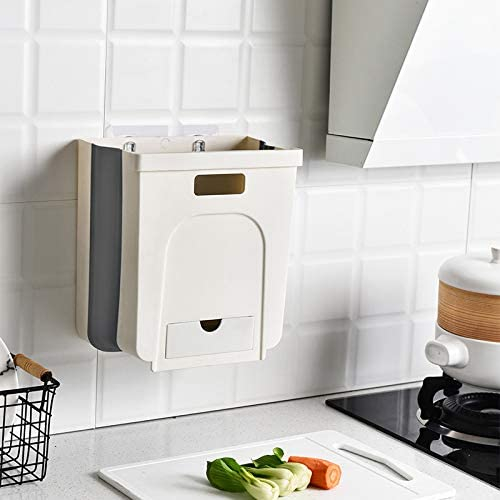 Under The Sink Trash Can Creative Wall Mounted Folding Waste Bin