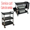 Factory made plastic transport Kitchen dinning room food restaurant commercial Storage Plastic Shelf Rack handling Trolley cart