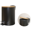 Stainless Steel Dustbin Waste Trash Indoor Recycle Bin Airport Metal Oval 1 Compartment Standing Bin