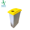 Kitchen Food Waste Sorted Bin with Lid Black Blue Yellow 90L Plastic Street Park Paper Bottle Rubbish Garbage Can