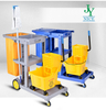 OEM Public Places Hospital Cleaning Trolley with Cleaning Products Multifunctional Housekeeping Maid Janitor Cart