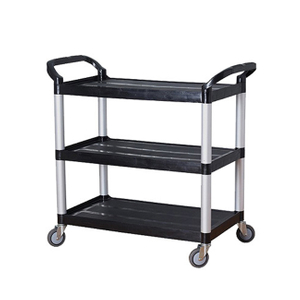 Cable cart diner Thickened stainless steel dining trolley Two Three Tiered Hotel Trolley