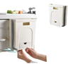 Garbage Car Trash Can Wall Mounted Foldable Cleaning Wall Mounted Folding Waste Bin Kitchen Cabinet Door Hanging Trash Bin