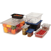 1/9 6" Deep Dry Dog Food Container Plastic Pan Without Lid Or With Lid Available