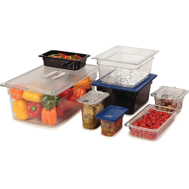1/9 6" Deep Dry Dog Food Container Plastic Pan Without Lid Or With Lid Available